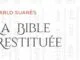 Couverture de 'La Bible Restituée' par Carlo Suarès, soulignant l'ésotérisme biblique.